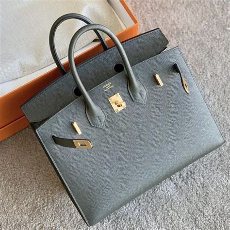 HERMES Togo Birkin 25 Vert De Gris 